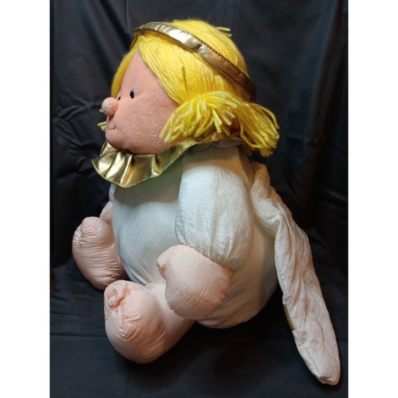 VTG Stuffins Angel Plush 1993 Christian Sitting Doll Girl Blonde Stuffed Animal - Picture 5 of 5
